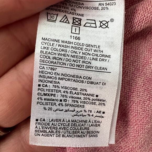 Old Navy Luxe Light Weight Long Sleeve Pink Sweater XS - Picture 6 of 8